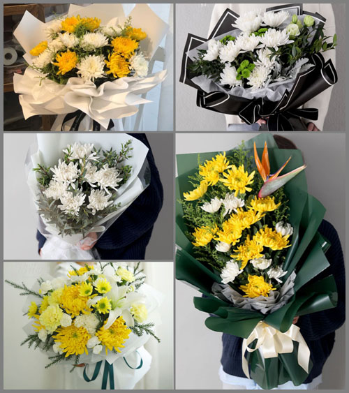 广东肇庆市德庆县播植镇白事花束代送